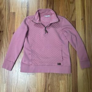 Women's L.L. Bean Pink Quilted Sweater